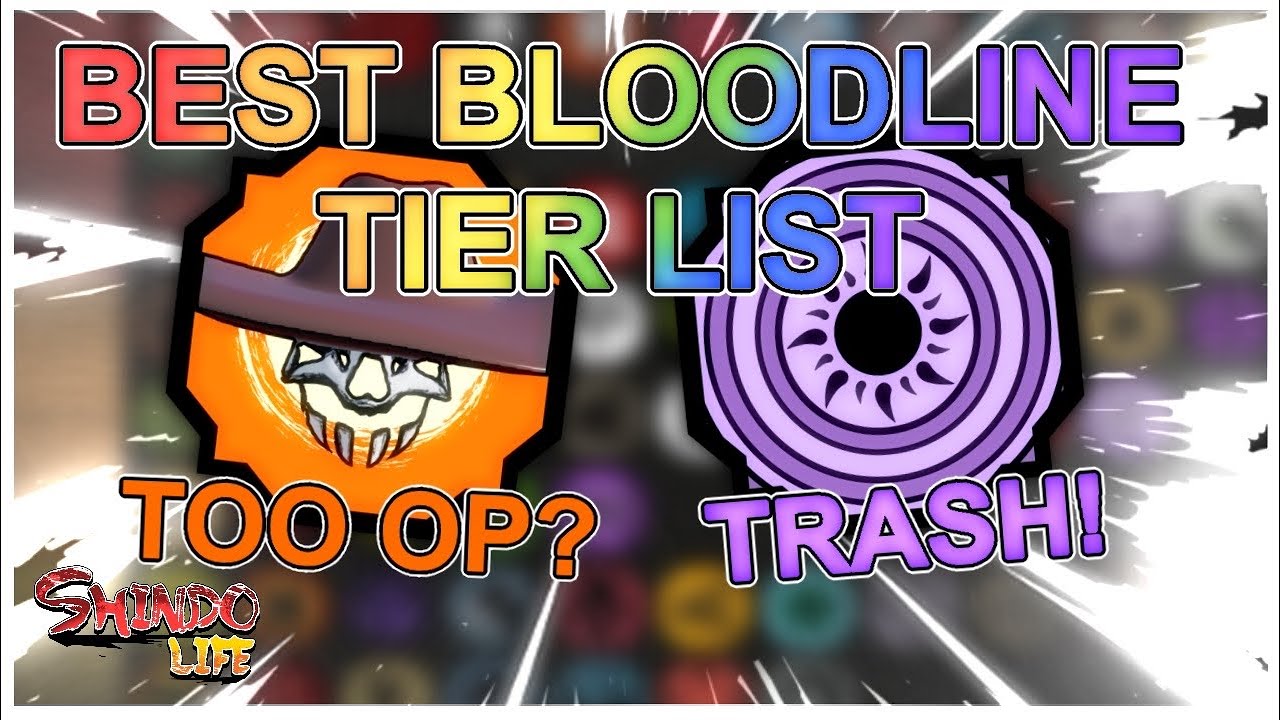 The Best Bloodlines in Roblox Shindo Life - Bloodline Tier List - Gamepur