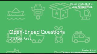 Unit 4 Part 2b Open-Ended Questions