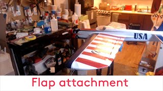 Flaps and elevators attachment