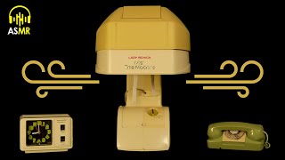 🔊White Noise Dryer- 1970s Lady Schick MIST Time Machine Bonnet -9 hrs! ASMR-Relax🌎Sleep💤 Concentrate
