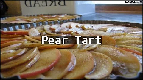 Recipe Pear Tart