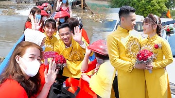 Đám Cưới Kiên Giang Rước Dâu Bằng Tàu Du Lịch Tuyệt Đẹp, Dâu Rể Xứng Đôi Hạnh Phúc