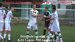 Drin Sula's goal & assist on belgian pro league cup U21 