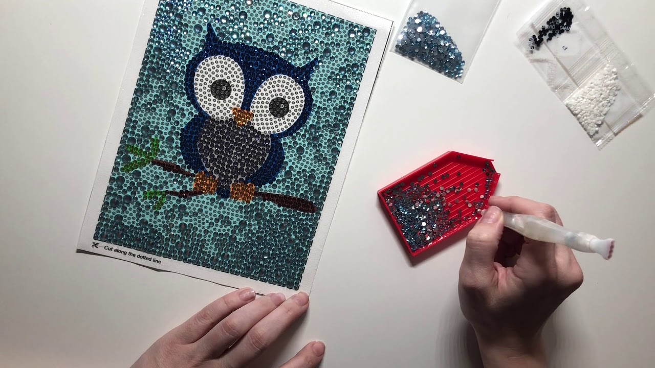 WIP: Paint With Me #001 GlitzerEule und Vorstellung