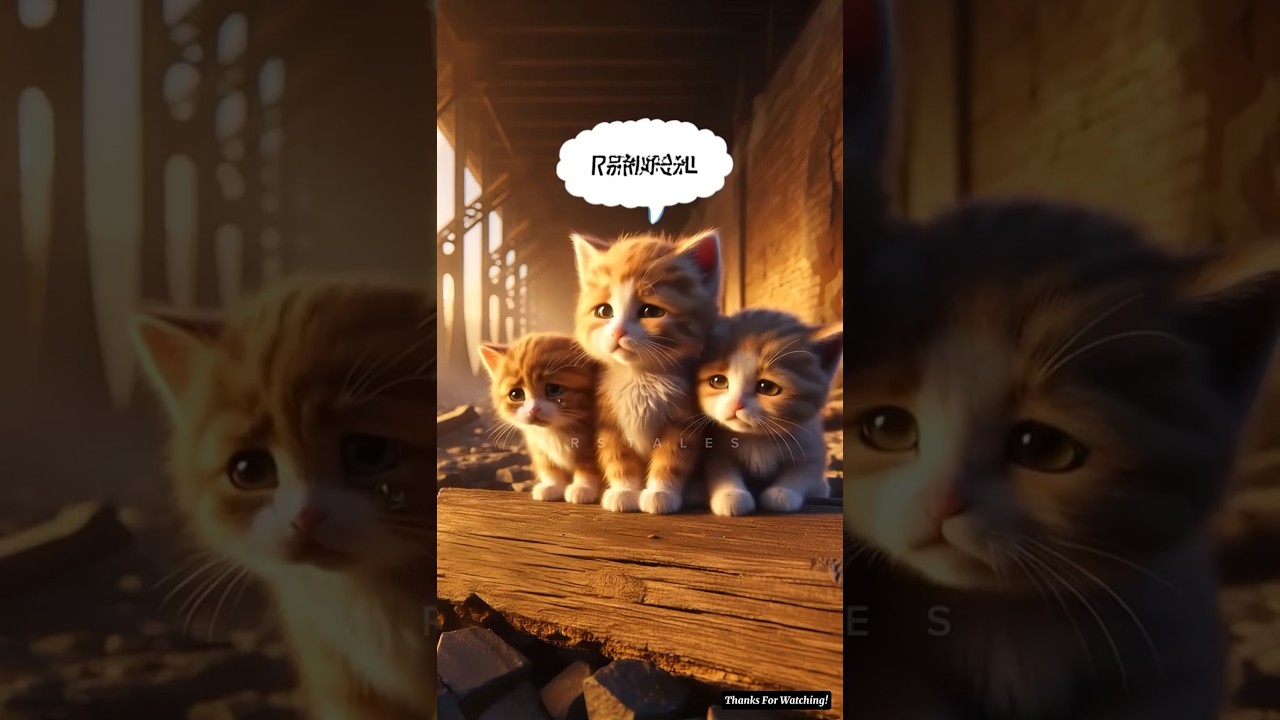 The kitten took revenge for her mother's death