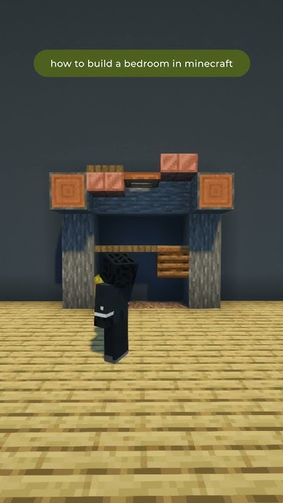 how-to-build-a-bedroom-in-minecraft-shorts-youtube