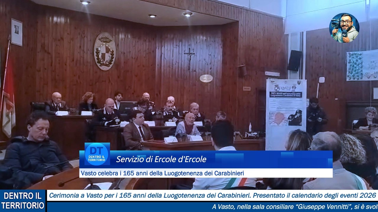 Vasto celebra i 165 anni della Luogotenenza dei Carabinieri