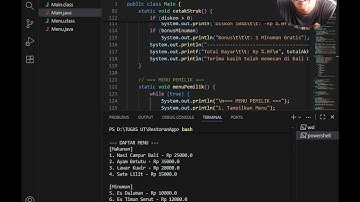Tugas Praktik 2 | Aplikasi Restoran Sederhana | Pemrograman Berbasis Desktop