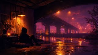 🌙 Midnight Lofi | Amber Underpass Echoes 🧡 | Lofi Hip Hop
