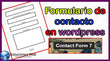 📝 Como Crear un Formulario de Contacto en Wordpress - Contact form 7 ✅✅