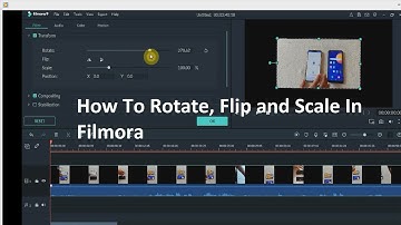 How To Rotate, Flip and Scale In Filmora Video Editing Software (Hindi)