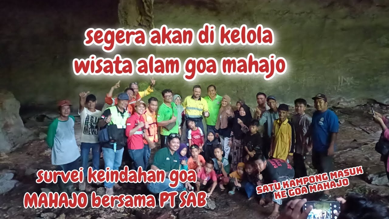 WISATA GOA MAHAJO terbesar di kalimantan tengah .