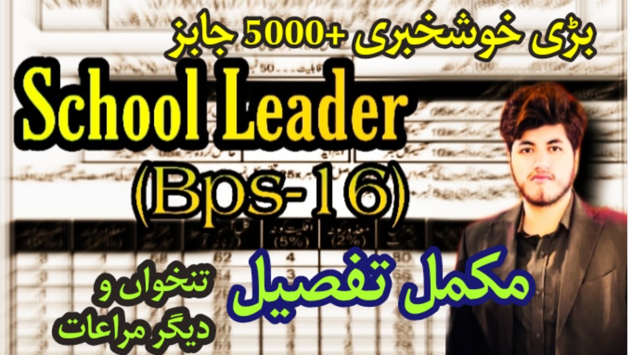 school leader jobs | school leader jobs in kpk 2022 |  school leader advertisement | etea new jobs
