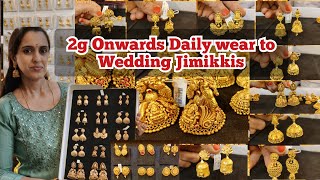 2g Gold Jimikki | New model Light Weight Dailywear to Wedding Jhumkas| No Wastage No GST Scheme| NSK screenshot 5