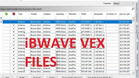 Step by Step Guide on Importing VEX Files into iBwave Database