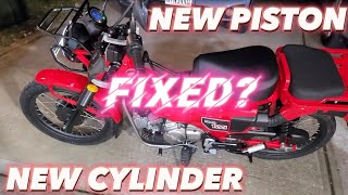 Noises From The Deep Ct125 Honda Trail 125 Takegawa 143Cc Piston Cylinder. Piston Slap? Part 3