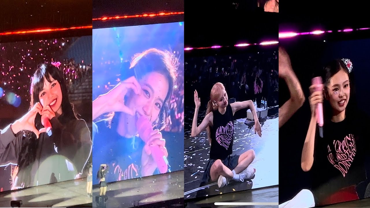 4K | 블랙핑크 BLACKPINK BORN PINK in Kaohsiung 대만 Day1 Encore Stage 김지수 김제니  박채영  Lalisa | 230318 FANCAM