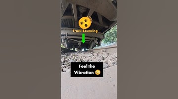 Feel the Vibration: Train Wheels Passing! 😱💥 #shortsfeed #railtrack #train #rail #vibration #wheel