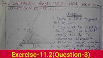 Maths|Class-9|Chapter-11|Construction|Exercise-11.2|Question-3|