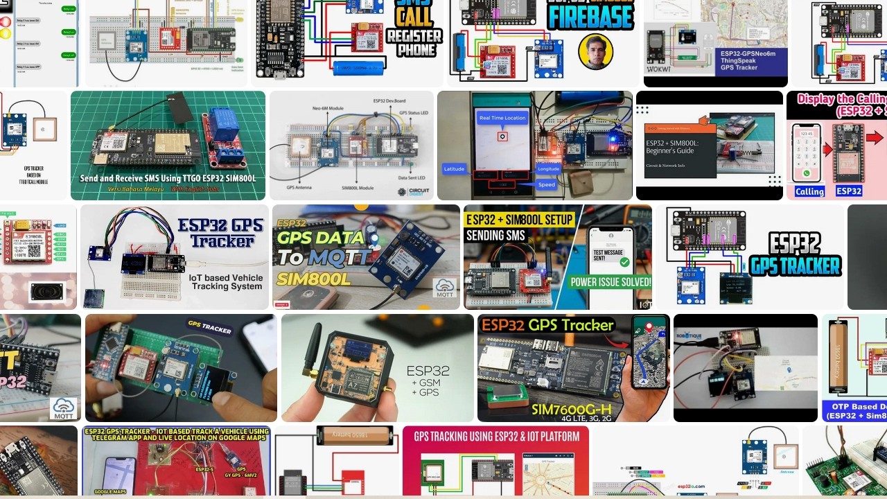TPC UDP Socket SIM800 ESP32 AT командами видео инструкция GPS трекер по протоколу WIALON IPS
