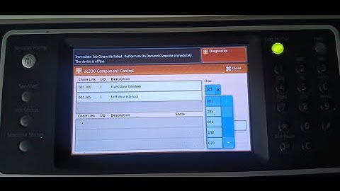 HOW TO RUN MAIN MOTOR XEROX 5855/5865/5875/5890 PHOTOCOPIER MACHINE