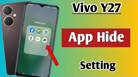 Vivo y27 app hide setting | Vivo V27 me app hide kaise kare | how to hide apps in Vivo y27