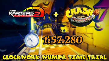 Clockwork Wumpa 1:57.280 (PB) Crash Nitro Kart | The Karters 2 Mod