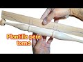 Torneamos madera con plantilla