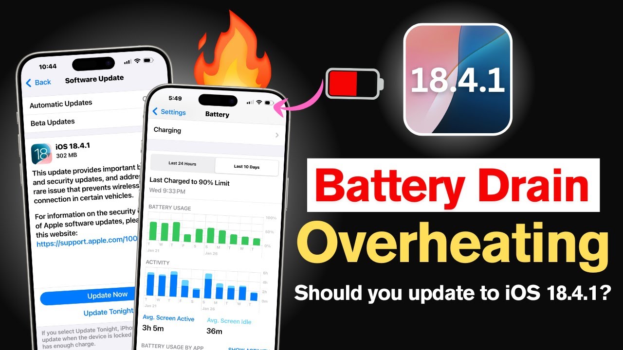 iOS 18.4.1 Review - After 3 Days Use, Battery Drain, Overheating ...