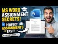 Trial Video: How to Make an Assignment in MS Word for Beginners | Step-by-Step Tutorial | ABM Tech