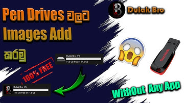 How to add image to usb drive😎😎😎|Sinhala|Dulak Bro
