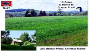 SOLD | Real Estate Listings In Maine | Linneus Saltbox Home, 13 Acres Of Land | MOOERS #8471