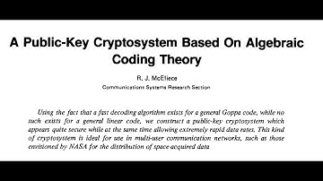 Kryptographie: Der McEliece-Algorithmus im Messenger Smoke (deutsch)