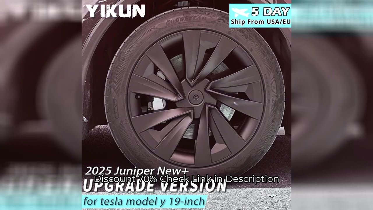 4PCS Hubcaps for Tesla Model Y Juniper 19 Inch 2025 Performance Replacement  Wheel Cover Automobile