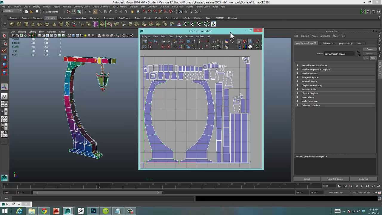 UV Mapping 101 in Maya 2014 Part 2 - YouTube