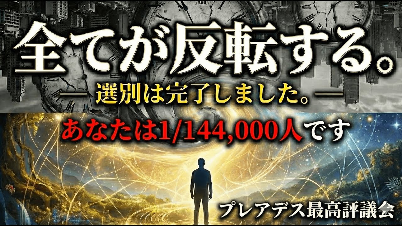 あなたは次元上昇を控え144,000人に選ばれました。全てが反転します。