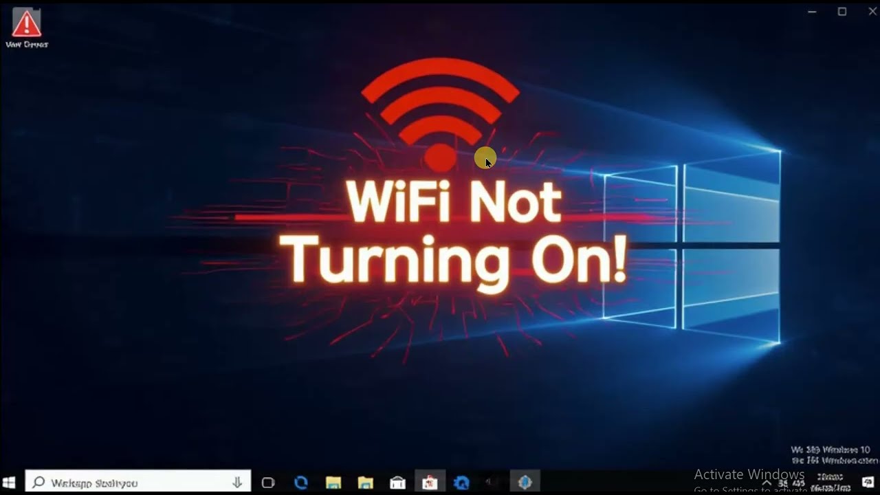 How to fix WiFi not turning on anymore in Windows 10