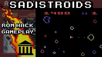 Sadistroids • Gameplay (Asteroids 2600 ROM Hack)