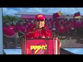 Nikita Roberts speaks at the PPP/C Wismar public meeting