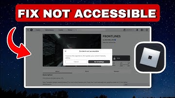 Fix Roblox Content Not Accessible Error - Can