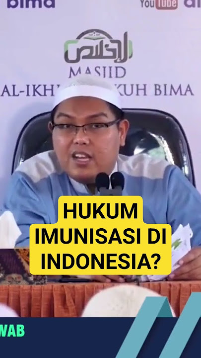 HUKUM IMUNISASI DI INDONESIA. Hukum asal obat adalah halal - Ustadz Dr. Firanda Andirja, MA #sunnah