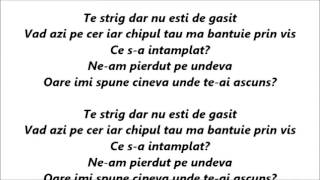 Nadir - Te strig  Versuri (Lyrics)
