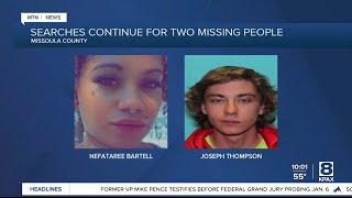Update on search efforts for two people missing near Missoula