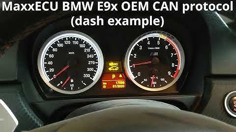 MaxxECU BMW E9x OEM CAN protocol (Dash example)