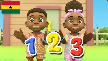 Twi Counting Song 1 - 10 | Ghana Nursery Rhymes & Kids Songs
