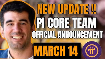 Pi Core Team Reveals Pi Network Official Launch Date/Value ☑️