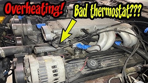 How to remove & install a thermostat from a 82-92 Camaro Third Gen, Thermostat testing too!