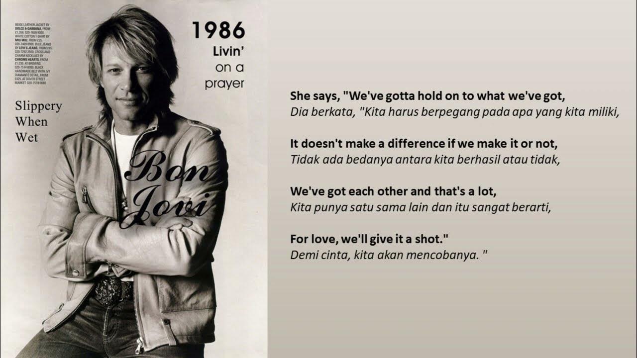 Bon Jovi - Livin' on A Prayer (Lyrics) | Lirik Terjemahan Bon Jovi - Livin' on A Prayer (Lyrics) | Lirik Terjemahan