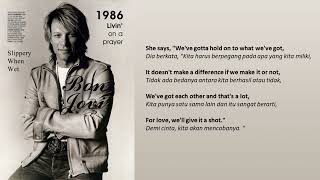 Bon Jovi  Livin On A Prayer s  Lirik Terjemahan