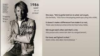 Bon Jovi - Livin' on A Prayer (Lyrics) | Lirik Terjemahan